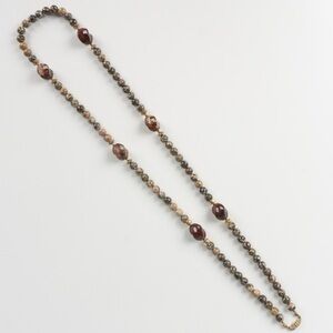 Stunning 14K GF Leopard Jasper Necklace